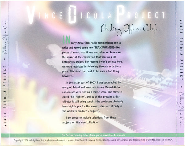 Vince DiCola Project: Falling Off a Clef